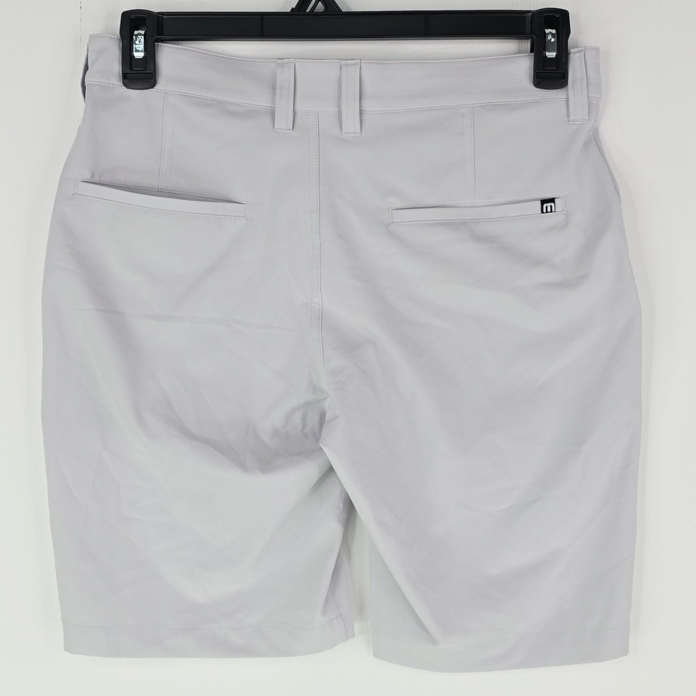 Travis Mathew Starnes Men's 30 Golf Shorts 4-Way Stretch Chino Light Gray 1MQ081 - Picture 8 of 13
